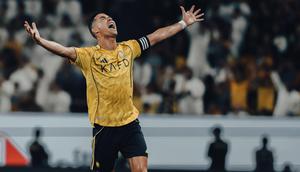 Cristiano Ronaldo dalam pertandingan Al Nassr kontra Al Najma di Liga Pro Saudi di Alawwal Park, Riyadh, Sabtu dini hari WIB. (Dok. X Al Nassr FC)
