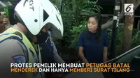 Razia kendaraan yang parkir sembarangan sudah masuk komplek perumahan (Foto:Istimewa)