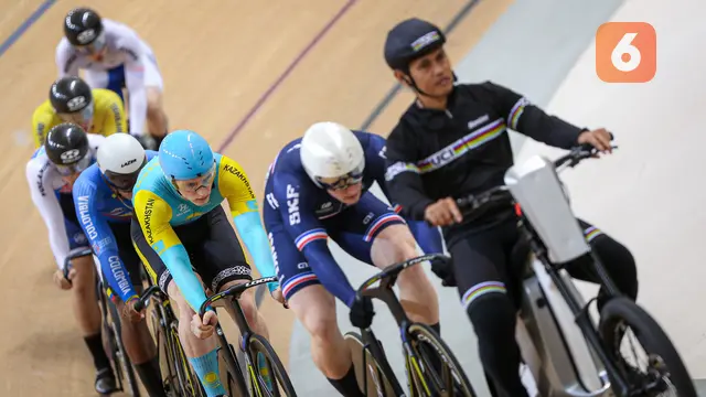Foto: Drama Jatuh Bangun di Hari Ketiga UCI Track Nations Cup 2023