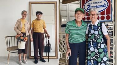 6 Potret Mesra Kakek dan Nenek yang Sudah 60 Tahun Menikah, Bukti Cinta Sejati
