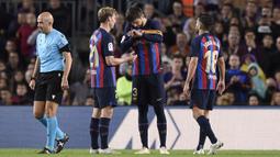 Dalam laga yang dimenangi Barcelona dengan skor 2-0 tersebut, Gerard Pique tampil selama 85 menit sebelum akhirnya digantikan oleh Andreas Christensen. (AFP/Josep Lago)