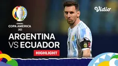 Berita video highlights Copa America 2021, pertandingan antara Argentina melawan Ekuador, Minggu (4/7/2021) pagi WIB.
