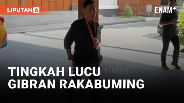 VIDEO: Tingkah Konyol Gibran Rakabuming Kalungi Botol Minum Mixue Saat Ngantor