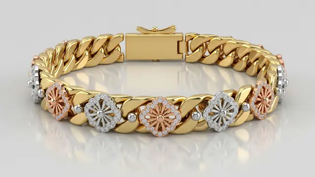 Two-Tone Flower Curb
