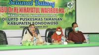 Wakil Ketua Komisi IX DPR RI, Nihayatul Wafiroh meminta Kementerian Kesehatan (Kemenkes) dan instansi terkait agar meningkatkan kualitas pelayanan kesehatan di Puskesmas. (Dok. Liputan6.com/Nanda Perdana Putra)