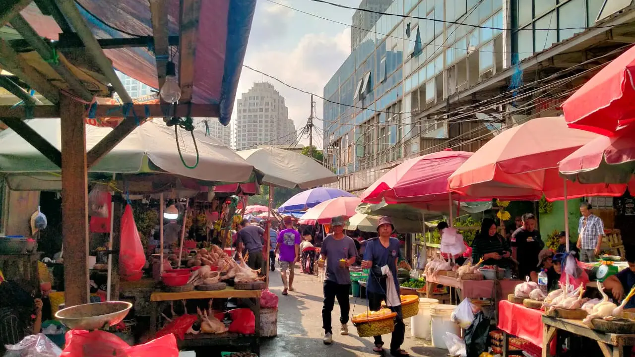 Harga Pangan Pasar Kebayoran Lama, Senin (3/8/2026).