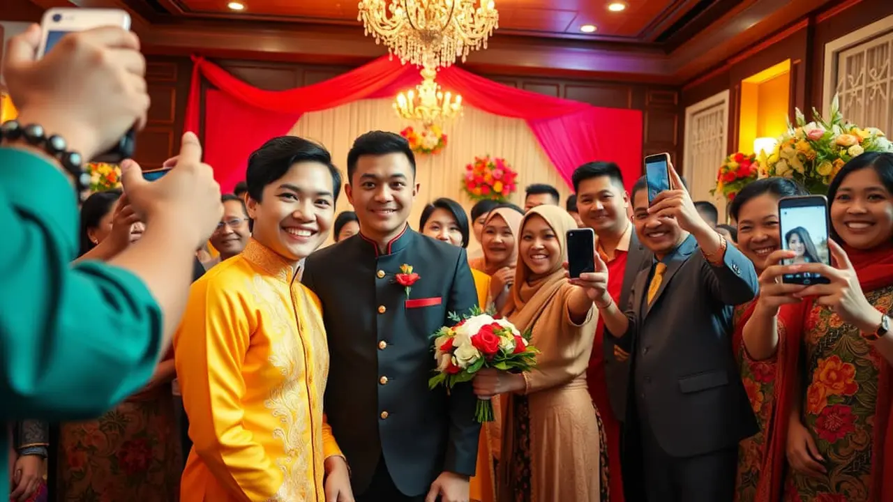 caption pernikahan lucu
