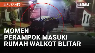 Viral! Rekaman CCTV Diduga Momen Rumah Dinas Wali Kota Blitar Dimasuki Perampok