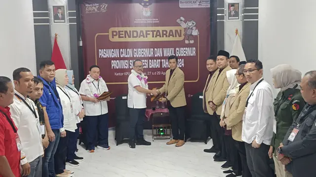 Diusung 7 Partai, SDK-Salim Pasangan Pertama yang Daftar Pilgub Sulbar ...
