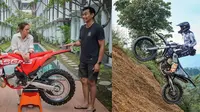Darius Sinathrya naik motor (Instagram/@darius_sinathrya)