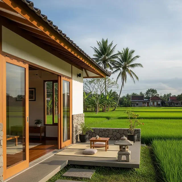 9 Desain Rumah Sederhana Konsep Zen Jepang di Desa, Harmoni Alam