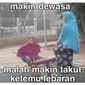 Meme Tidak Semangat Sambut Lebaran ketika Dewasa. (Sumber: Twitter/@recehtapisayng)