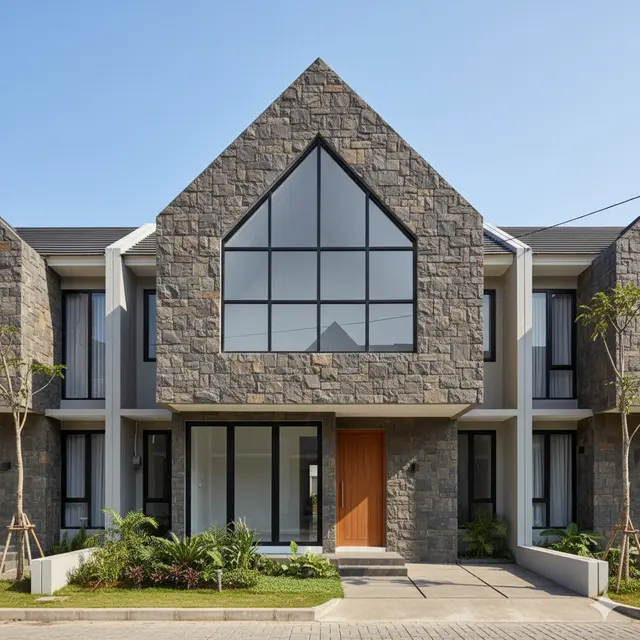 7 Model Rumah Minimalis Gunungan Depan, Desain Estetik Modern dan Kokoh Pikat Perhatian