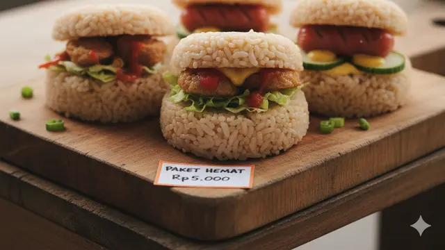 Nasi Cokot Bakso / Sosis Mini