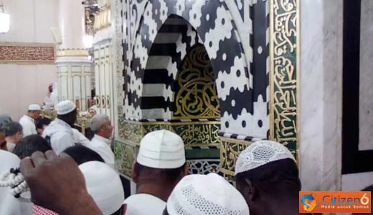 Citizen6, Madinah: Lokasi Sujud Nabi Muhamad SAW di Mesjid Nabawi, Madinah. (Pengirim: Aribowo Suprayogi)