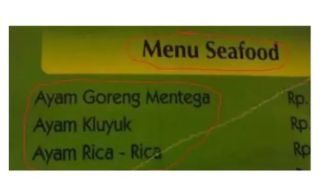 6 Daftar Menu Tidak Nyambung Ini Bikin Pembeli Geregetan, Kocak