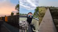 Tangkapan layar rekaman video WNA menyusup ke dalam gerbong kereta pengangkut batu bara di Lampung menuai sorotan. Foto : (Akun YouTube Vaga Vegabond)