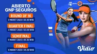 Saksikan Live Streaming WTA 250 Abierto GNP Seguros 2023 Live Vidio, 3 sampai 6 Maret