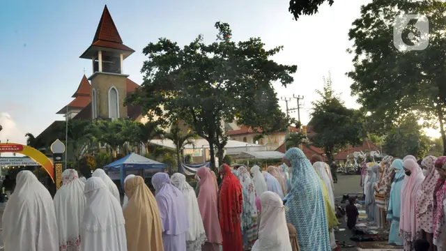 Perayaan Idul Fitri di Bali Berjalan Khidmat