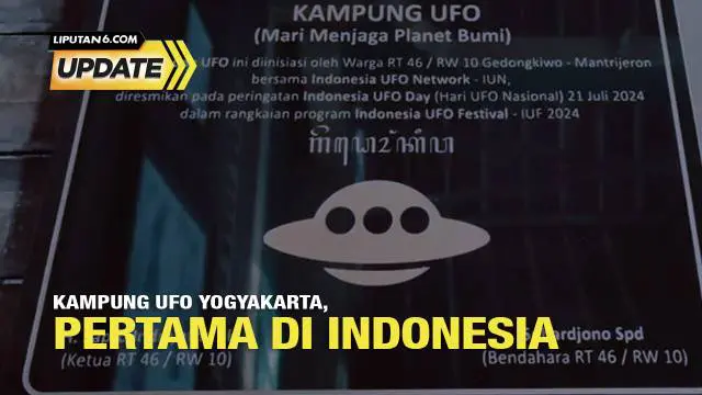 Kampung UFO merupakan sebuah kolaborasi masyarakat dengan para seniman street art di Yogyakarta. Ide Kampung UFO dicetuskan oleh warga RT 46/RW 10 Gedongkiwo, Mantrijeron, Yogyakarta bersama dengan Indonesia UFO Network.
