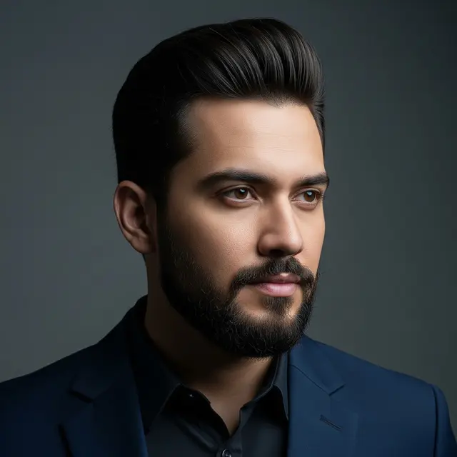 Model Rambut Pria Jambang Panjang (Gemini AI)