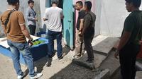Satreskrim Polresta Bandar Lampung olah TKP narapidana kabur di Rutan Kelas IIB Krui. Foto : (Istimewa).