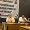 Anggota Dewan Pers Tri Agung Kristianto dalam acara Forum Group Disscusion (FGD) dengan tema 'Menyoal Pemberitaan Negatif Mengenai PKPU di Pengadilan Niaga' di Hotel Akmani, Wahid Hasyim, Jakarta Pusat, Kamis (12/9/2024). (Liputan6.com/Winda Nelfira).