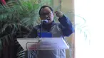 Dirut Bank BTN Maryono menyampaikan sambutan dalam diskusi perumahan bagi masyarakat berpenghasilam rendah di Jakarta, Minggu (26/5/2019). Bank BTN siap menjadi mitra utama BP Tapera untuk mengakselerasi kepemilikan hunian yang terjangkau bagi masyarakat Indonesia. (Liputan6.com/Angga Yuniar)