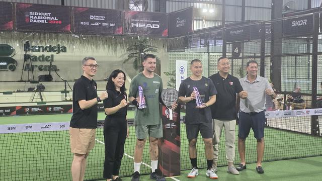 Para pemenang Sirnas Padel 2026 seri Jakarta
