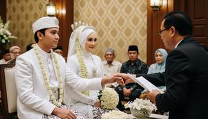 Pernikahan Islami. [Foto: Gemini]