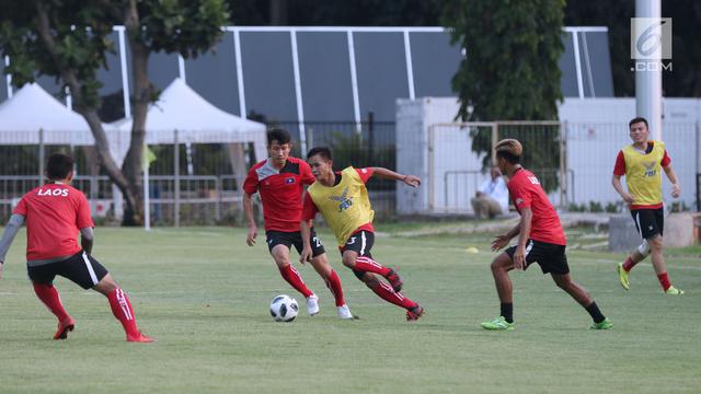 Tantang Indonesia, Timnas Laos Gelar Latihan Terbuka