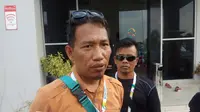 Sapto Hardiono, Manager Timnas Indonesia Cabor Sport Climbing menargetkan minimal para atlitnya meraih dua medali emas. (Liputan6.com / Nefri Inge)