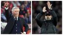 <p>Dua pelatih yang akan berlaga di final Liga Champions musim 2021/2022, Carlo Ancelotti dan Jurgen Klopp termasuk dalam daftar 5 pelatih dengan penampilan terbanyak di laga final Liga Champions (Piala Champions Eropa) sepanjang sejarah. Berikut daftar lengkapnya. (Kolase Foto AFP)</p>