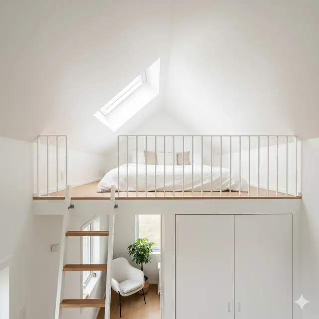 Rumah mungil mezzanine (Foto: Gemini AI)