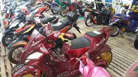 Honda Modif Contest di Makassar, Sabtu (27 Juli 2018). (Yurike/Liputan6.com)