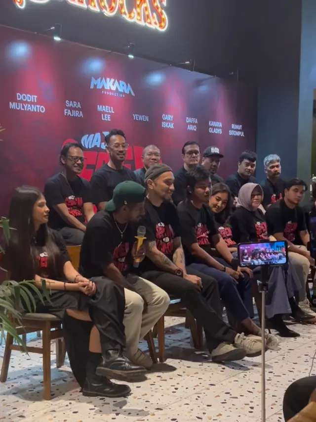 Suasana konferensi pers film Maju Serem Mundur Horror di Jakarta, 20 November 2024. (Foto: Dok. Instagram @mr_yewen)