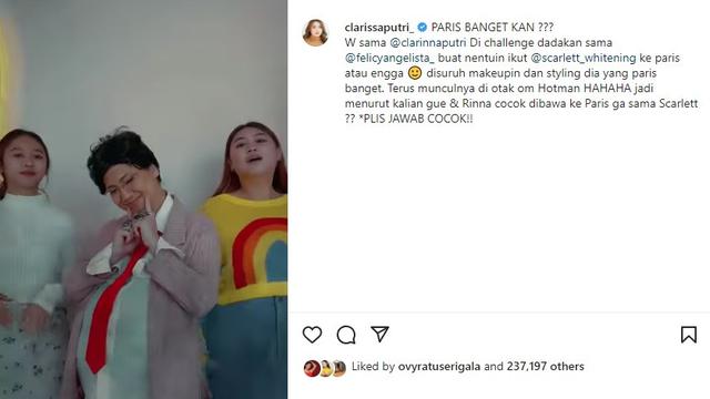 Felicya Angelista - Hotman Paris (Foto: Instagram/@felicyangelista_)