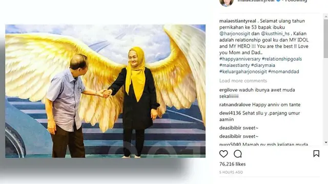 Orang Tua Maia Estianty