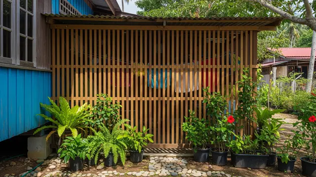 Desain jemuran di Perkampungan