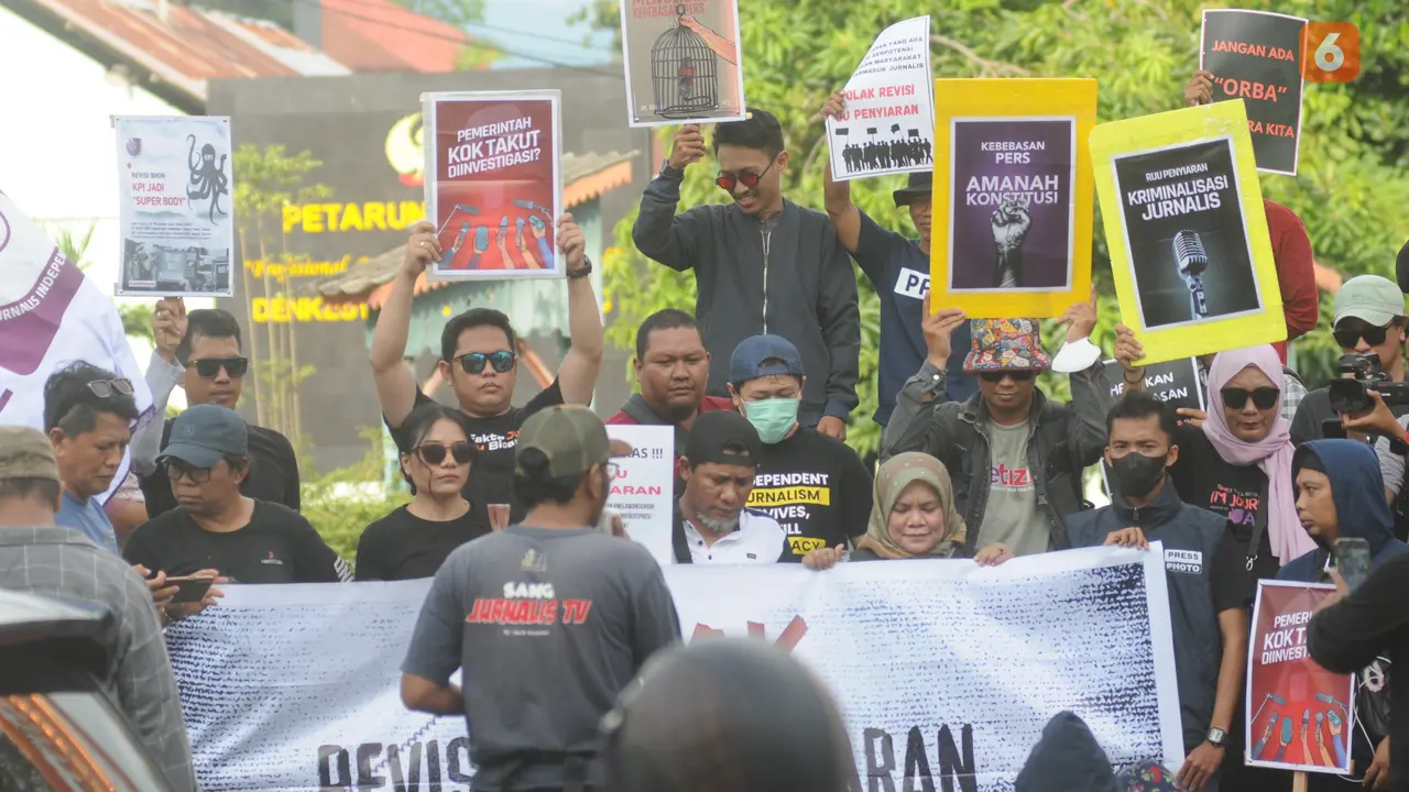 Demonstrasi jurnalis Kota Palu
