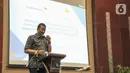 Direktur Utama Garuda Indonesia, Irfan Setiaputra memberi sambutan usai penandatanganan Nota Kesepahaman Corporate Sales di Garuda City Center, Tangerang, Banten, Kamis (28/01/2021). (Liputan6.com/HO/Wedi)