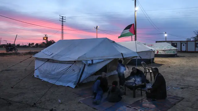 Aksi Protes, Warga Palestina Bangun Tenda di Sepanjang Perbatasan Israel