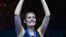 1. Tine Rasmussen - Legenda tunggal putri Denmark ini pernah menempati peringkat satu dunia di tahun 2008. Gelar masters pun banyak diraih oleh pebulutangkis yang acap kali mengumbar jump smash keras ke lawan. (AFP/Ben Stansall)