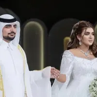 Penampilan Putri Penguasa Dubai Kenakan Gaun Pernikahan, credit: @hhshmahra