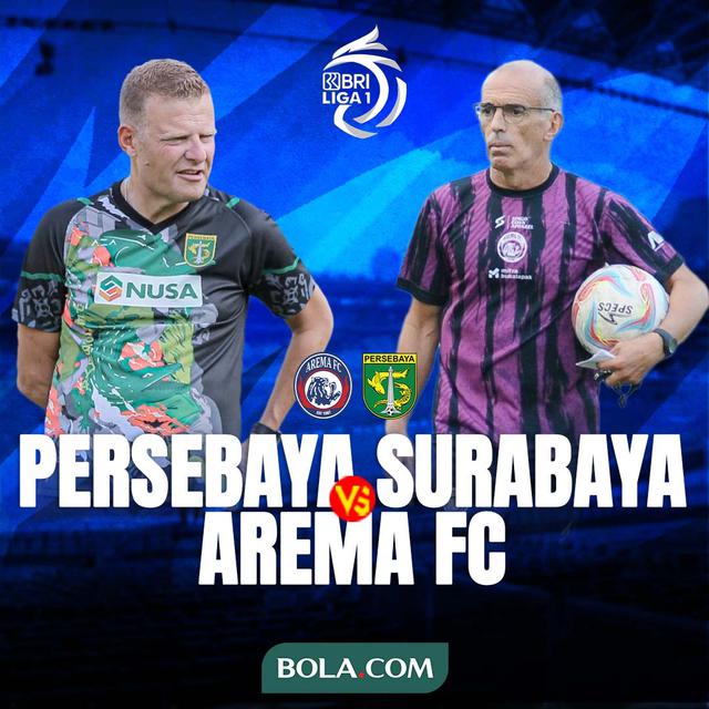 BRI Liga 1 - Duel Pelatih - Persebaya Surabaya Vs Arema FC