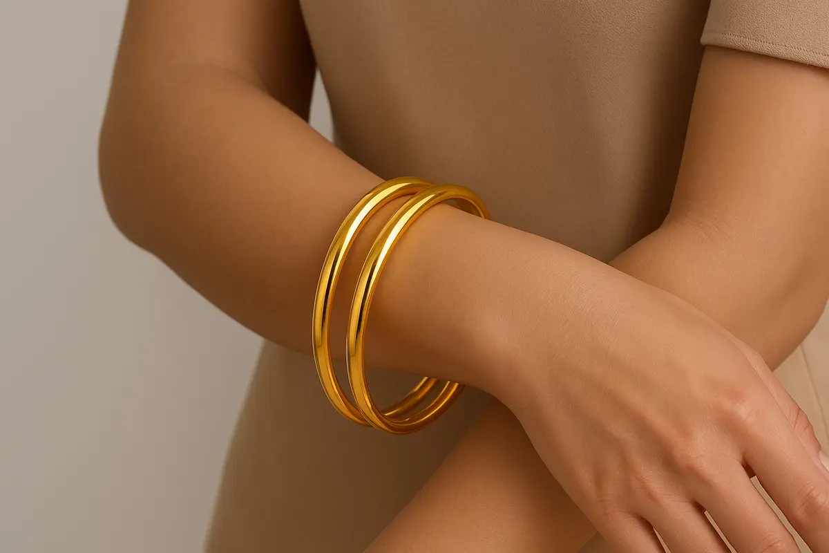 8 Model Gelang Emas 24 Karat 10 Gram Yang Lagi Tren, Mewah Tapi Simpel Untuk Sehari-Hari