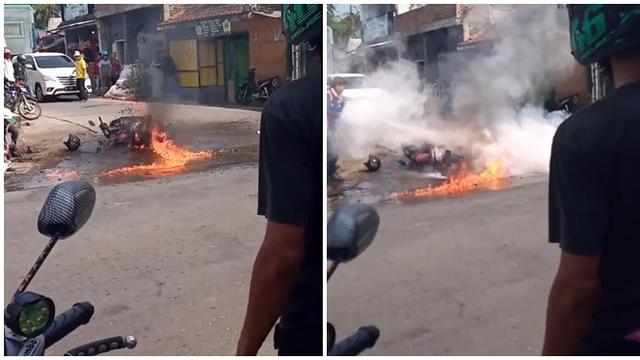 Viral Motor Terbakar Gara-Gara Taruh Ponsel di Jok, Bikin Deg-degan