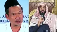 Gus Baha dan Syekh Ali Jaber. (YouTube Bolo Pusat dan Yayasan Syekh Ali Jaber)