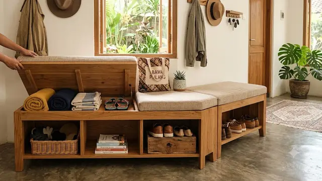 Ide Hidden Storage yang Bikin Rumah Selalu Rapi (AI Generated)