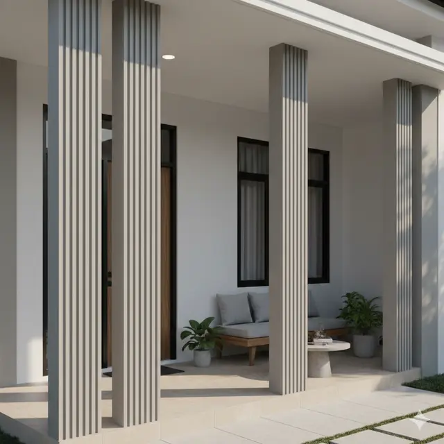 Model Teras Minimalis Tiang 3